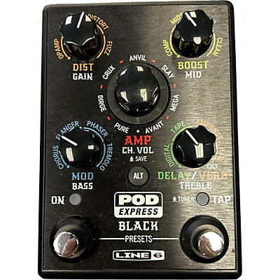 Used Line 6 POD EXPRESS BLACK Effect Processor