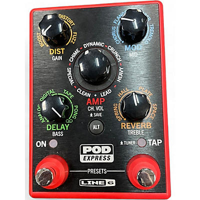 Used Line 6 POD EXPRESS EFFECT PEDAL Effect Processor