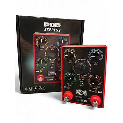 Used Line 6 POD Express RED Guitar Effects Pedal Effect Processor
