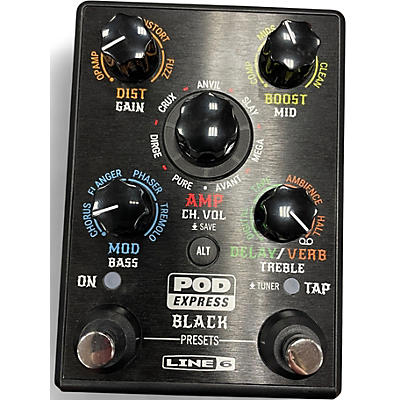 Used Line 6 Pocket Pod Express BLACK Amp Modeler Effect Processor