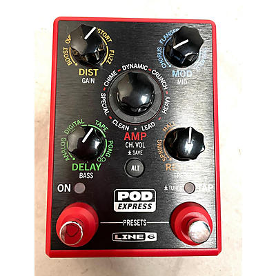 Used Line 6 Pod Express Bass Bass Effect Pedal