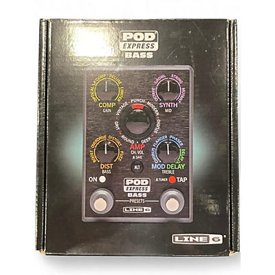 Used Line 6 Pod Express Bass Bass Effect Pedal