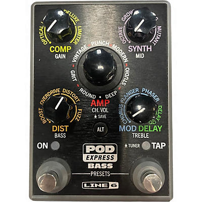 Used Line 6 Pod Express Bass Bass Effect Pedal