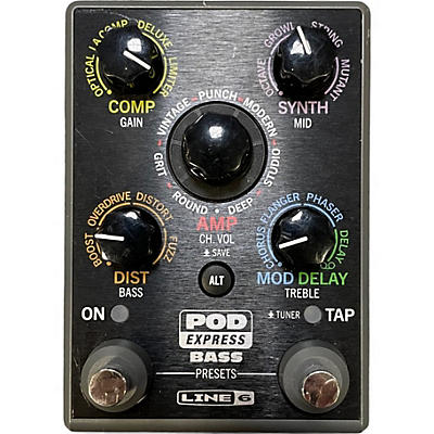 Used Line 6 Pod Express Bass Effect Pedal