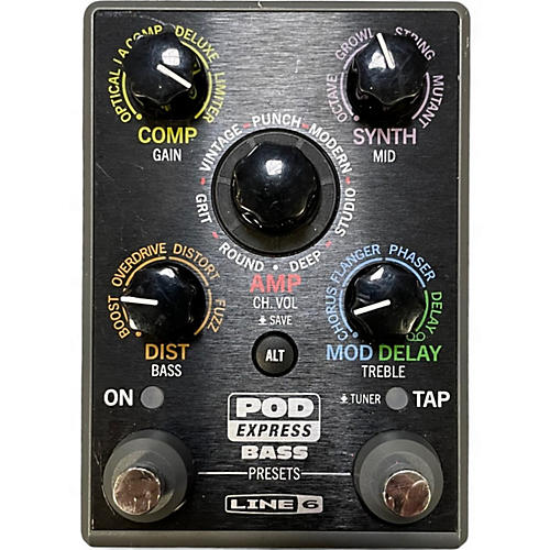 Used Line 6 Pod Express Bass Effect Pedal