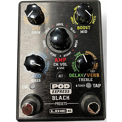 Used Line 6 Pod Express Black Effect Pedal