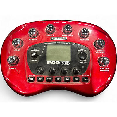 Used Line 6 Pod X3 Amp Modeler Effect Processor