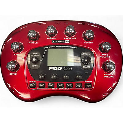 Used Line 6 Pod X3 Live Amp Modeler Effect Processor