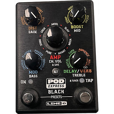 Used Line 6 Pod express Black  Effect Pedal