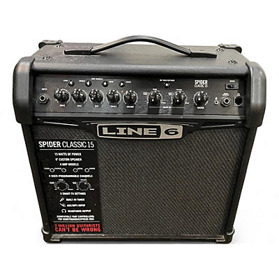 Used Line 6 SPIDER CLASSIC 15 Guitar Combo Amp