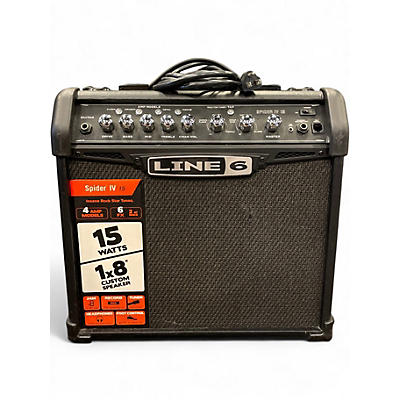 Used Line 6 Spider IV 15W 1X8 Guitar Combo Amp