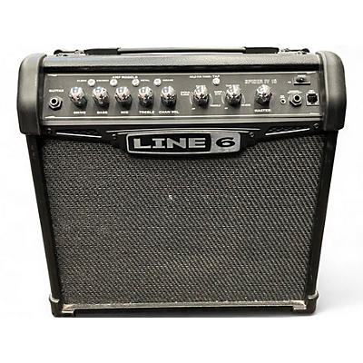 Used Line 6 Spider IV 15W 1X8 Guitar Combo Amp