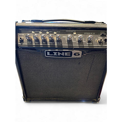 Used Line 6 Spider IV 15W 1X8 Guitar Combo Amp