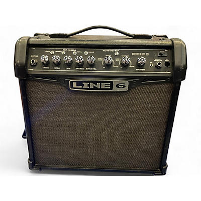 Used Line 6 Spider IV 15W 1X8 Guitar Combo Amp