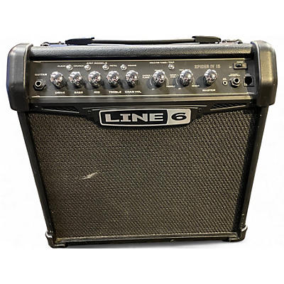 Used Line 6 Spider IV 15W 1X8 Guitar Combo Amp