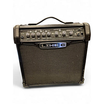 Used Line 6 Spider IV 15W 1X8 Guitar Combo Amp