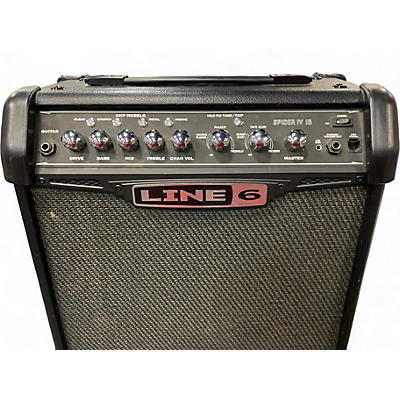 Used Line 6 Spider IV 15W 1X8 Guitar Combo Amp