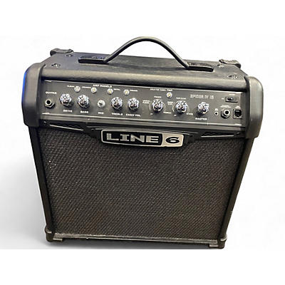 Used Line 6 Spider IV 15W 1X8 Guitar Combo Amp