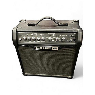 Used Line 6 Spider IV 15W 1X8 Guitar Combo Amp