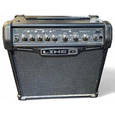 Used Line 6 Spider IV 15W 1X8 Guitar Combo Amp