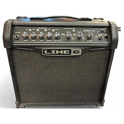 Used Line 6 Spider IV 15W 1X8 Guitar Combo Amp