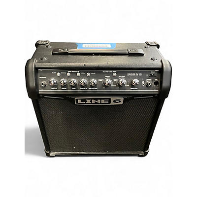Used Line 6 Spider IV 15W 1X8 Guitar Combo Amp