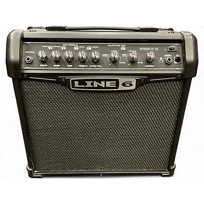 Used Line 6 Spider IV 15W 1X8 Guitar Combo Amp