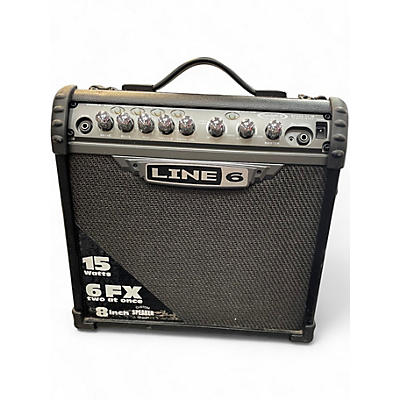Used Line 6 Spider IV 15W 1X8 Guitar Combo Amp