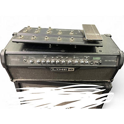 Used Line 6 Spider IV HD150 + Footswitch Solid State Guitar Amp Head
