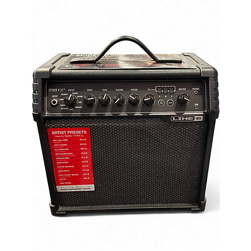 Used Line 6 Spider V 20 MkII 20w 1x8 Guitar Combo Amp