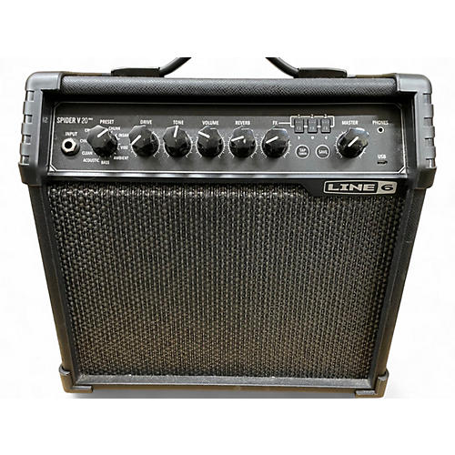 Used Line 6 Spider V 20 MkII 20w 1x8 Guitar Combo Amp