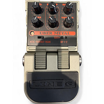 Used Line 6 Tonecore Uber Metal Heavy Distortion Effect Pedal