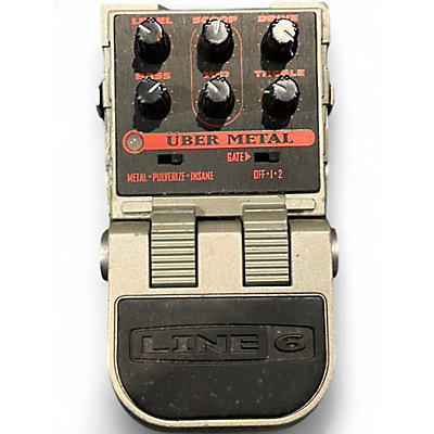 Used Line 6 Tonecore Uber Metal Heavy Distortion Effect Pedal