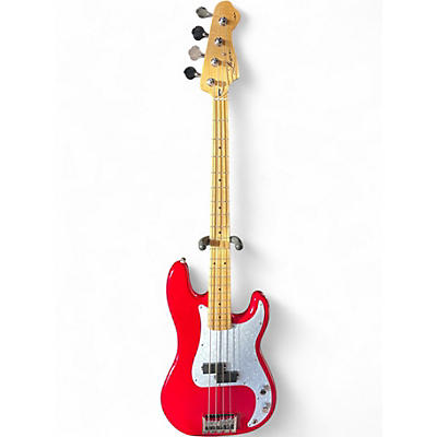 Used Logan P-Style Red Electric Bass Guitar