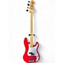 Used Logan P-Style Red Electric Bass Guitar Red