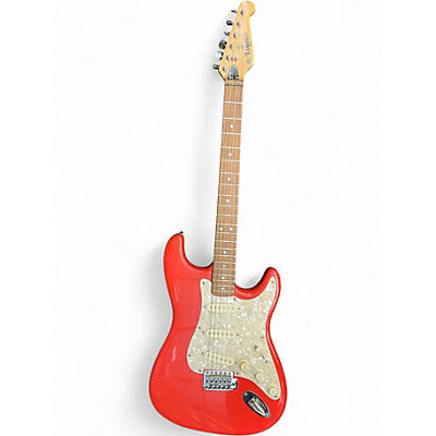 Used Lotus Double Cut Red Solid Body Electric Guitar