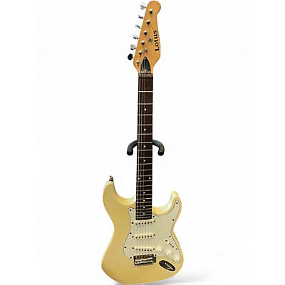 Used Lotus STRATOCASTER Pearl White Solid Body Electric Guitar