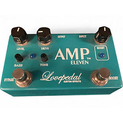 Used Lovepedal Amp Eleven Overdrive Boost Effect Pedal