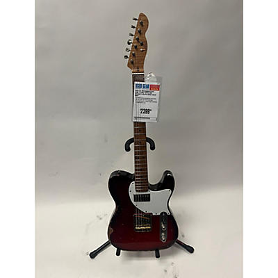 Lsl Instruments Used LsL Instruments BAD BONE 1 Candy Apple Red SPARKLE W BLACK BURST Solid Body Electric Guitar