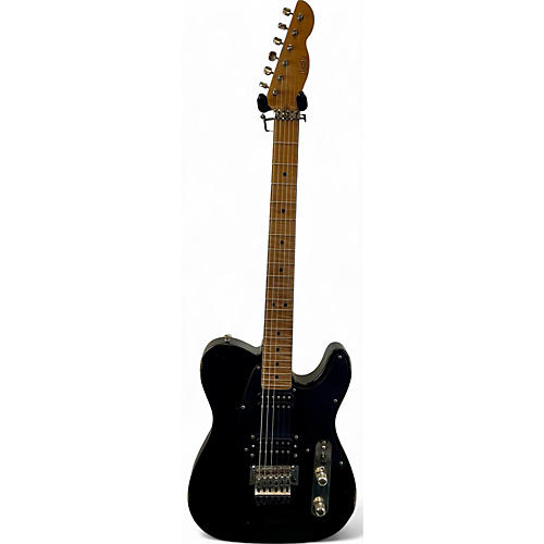 LsL Instruments Used LsL Instruments Bad Bone Black Solid Body Electric Guitar Black