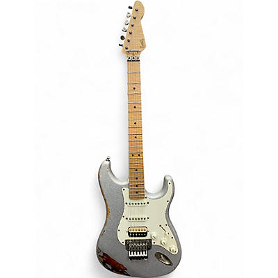Used LsL Instruments Saticoy Classic S Silver Sparkle over 3 Tone Sunburst Solid Body Electric Guitar
