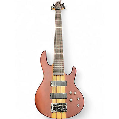 Used Ltd 6 STRING D-6 DARK BROWN Electric Bass Guitar