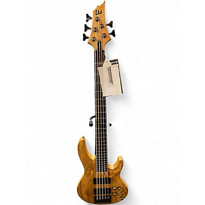 Used Ltd B205 5 String Natural Electric Bass Guitar