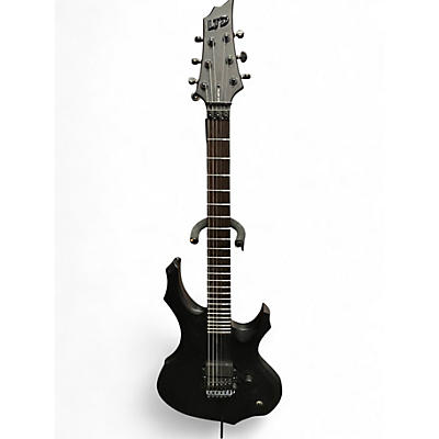 Used Ltd BLACK METAL F BLACK Solid Body Electric Guitar