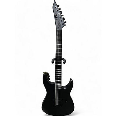 Used Ltd BLACK METAL MATT BLACK Solid Body Electric Guitar