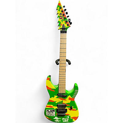Used Ltd By Esp GL200K  4TH GEN GREEN CAMO Solid Body Electric Guitar