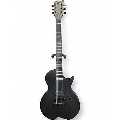 Used Ltd EC BLACK METAL Satin Black Solid Body Electric Guitar
