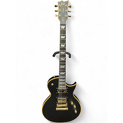 Used Ltd EC1000 Black and Gold Solid Body Electric Guitar