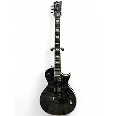 Used Ltd EC1000 EVERTUNE SEE THRU BLACK Solid Body Electric Guitar