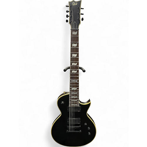 Used Ltd EC407 Black Solid Body Electric Guitar Black